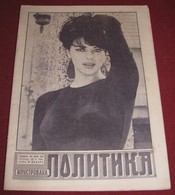 Giovanna Ralli ILUSTROVANA POLITIKA Yugoslavian February 1964 RARE - Magazines