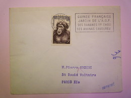 GP 2019 - 920  Enveloppe Au Départ De  CONAKRI  A.O.F.  à Destination De PARIS   1956  XXX - Covers & Documents