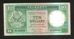 HONG KONG - SHANGHAI BANKING CORPORATION - 10 DOLLARS (1985) - Hong Kong