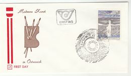 1977 AUSTRIA FDC FEMALE NUDE Hutter ART Stamps Special Pmk Cover - Desnudos