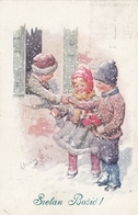 Karl Feiertag - Children In Snow 1928 - Feiertag, Karl