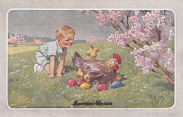 Karl Feiertag - Blonde Boy Chicken Chicks Eggs Easter Ostern - Feiertag, Karl