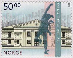 Norway - 2019 - Oslo Stock Exchange Bicentenary - Mint Self-adhesive Stamp - Unused Stamps