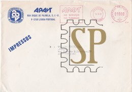 Portugal 1987 Franquia Mecânica Frama Santa Marta Lisboa Portugal Ema Mechanical Franchise Agencia Turismo Viagens - Maschinenstempel (EMA)