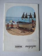 SABENA MAGAZINE. VACANCES D’ARRIÈRE-SAISON - BELGIUM, SEPTEMBRE 1961. - Riviste Di Bordo