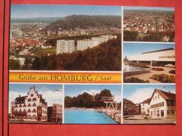 Homburg / Saar - Mehrbildkarte "Grüße Aus Homburg / Saar" / Schwimmbad - Saarpfalz-Kreis