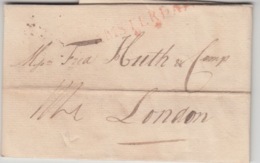 NEDERLAND USED COVER 3 JUNE 1817 AMSTERDAM LONDON GRIFFE - ...-1852 Voorlopers