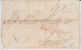 NEDERLAND USED COVER 1823 AMSTERDAM LONDON GRIFFE - ...-1852 Voorlopers