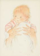 Postcard Of "Baby In Pink" By Roser Puig (1319) - Other