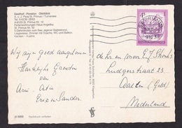 Austria: PPC Picture Postcard To Netherlands, 1983, 1 Stamp, Hotel Pension Obirblick, St. Primus (traces Of Use) - 1981-90 Covers