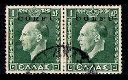 GREECE CORFU 1941 - Pair Used - Korfu