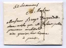 Marque Manuscrite DE BEAUVAIS  / Dept 58 Oise - 1701-1800: Precursors XVIII