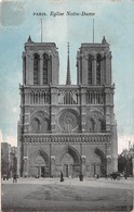 Carte Postale  PARIS (75) Cathédrale Notre-Dame 1163-1260  La Façade (Eglise-Religion) - Eglises