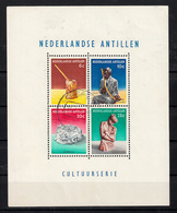 Nederlandse Antillen 1962 Nvph Nr Blok 329, Mi Nr Blok 1 Cultuurzegels - Curacao, Netherlands Antilles, Aruba