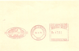 Stempel Cachet - Brussel Bruxelles 1974 - Other & Unclassified