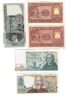 5000 Lire Colombo II° Tipo 3 Caravelle 20 05 1971 + 10000 1976 + 2000 1973 + 100 1951 Bolaffi + Di Cristina LOTTO 2447 - 5000 Lire