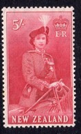 New Zealand 1953 QEII Definitives 5/- Carmine, MNH, SG 735 - Nuevos