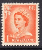 New Zealand 1955-9 Definitives Large Value Figures 1d Value, MNH, SG 745 - Neufs