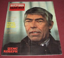 James Coburn ILUSTROVANA POLITIKA Yugoslavian May 1976 RARE - Magazines