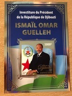 Djibouti Dschibuti 2016 IMPERF NON DENTELE Mi. Bl. 227 Gold Foil Feuille D'or President Ismaïl Omar Guelleh Block S/S - Djibouti (1977-...)