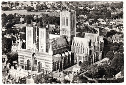 The Cathedral, Lincoln, Lincolnshire. Aerial View. Unposted - Lincoln