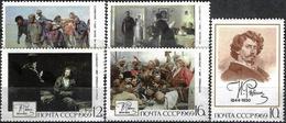 1969 - PAINTINGS BY I,J, REPIN - Michel 3651-3655 =  3.00 € - Unused Stamps