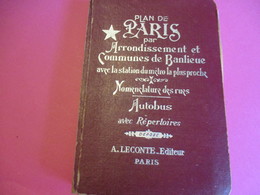 Plan De Paris / Arrondissement Et Communes De Banlieue/Nomenclature Des Rues/Autobus/ A LECONTE/Paris/1961  PGC256 - Other & Unclassified