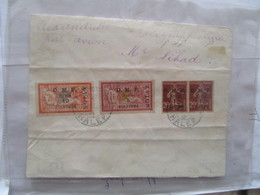 Lettre De Syrie Halep 1921 Tp N°7a9 3eme Serie Surchargé Forte Cote Timbres Et Plis - Covers & Documents