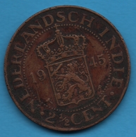 Netherlands East Indies 2½ Cents 1945 P KM# 316 NEDERLANDSCH INDIE - Indes Neerlandesas