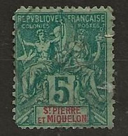 Saint Pierre Et Miquelon 1891 Yvert N° 62 - Used Stamps