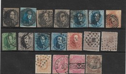 Belgica. Conjunto De 18 Sellos Clasicos . Alto Valor - 1849-1865 Medallones (Otros)