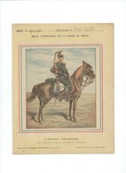 Guerre 1870-71 Deutschland Krieg Armée Allemande Hulan Prussien Couverture Protège-cahier Bien +/- 1900 3 Scans - Copertine Di Libri