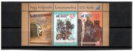 Kyrgyzstan.2013 Great Kyrgyz Kaganate(Horses). Strip Of 3v: 20, 23, 30 Michel # 762-64 - Kirgisistan