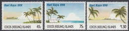 Cocos Islands 1991 - Malay Hari Raya Festival: Beach Scenes, Palm Trees - Mi 249-251 ** MNH - Cocos (Keeling) Islands