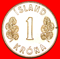 + CANADA 4 SPIRITS (1957-1975): ICELAND ★ 1 CROWN 1971 MINT LUSTER! LOW START ★ NO RESERVE! - IJsland