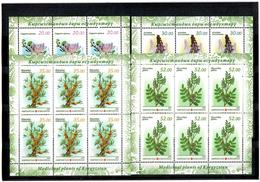 Kyrgyzstan.2013 Medicinal Plants. 4 Sheetlets, Each Of 6  Michel # 765-68 KB - Kirghizistan