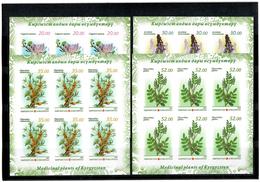 Kyrgyzstan.2013 Medicinal Plants. Imperf 4 Sheetlets, Each Of 6   Michel # 765-68 B  KB - Kirgisistan
