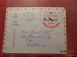 Entier Postal Aérogramme De 1963 à Destination Des Pays-Bas - 1953-.... Reign Of Elizabeth II