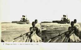 Inde...voyage En Inde...sur Le Canal De Suez...carte Stéreo - Indien