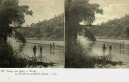 Inde...voyage En Inde.....kandy...la Riviére De Mahaveli Ganga  ...carte Stéreo - Indien