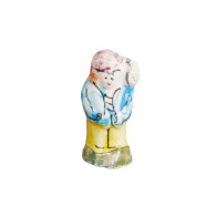 Feve Ancienne Artisanale Maurin Santon Puce Homme 28 Mm Personnage Figurine Miniature - Santons