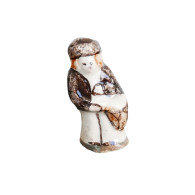 Feve Ancienne Artisanale Maurin Santon Puce Tambourinaire 25 Mm Personnage Figurine Miniature - Santons