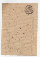 Acte Notarial Notaire Manuscrit Cachet Généralité D'Orléans Un Sol Au Dos 1766 - Gebührenstempel, Impoststempel