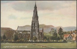 St Mary's Church, Ambleside, Westmorland, 1905 - Hildesheimer Postcard - Ambleside