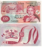 SAINT HELENA  £10    Queen ELIZABETH II   At Right   P12a   (2004)  UNC - Autres & Non Classés