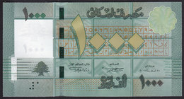 Lebanon 1000 Livres 2011 P90a UNC - Líbano