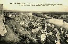 37...indre Et Loire...chinon....vue Prise Du Chateau - Chinon