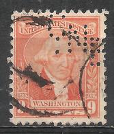United States 1932. Scott #714 (U) George Washington * Perforated C N B - Perfins