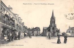 72-MAYET-  PLACE DE LA REPUBLIQUE CÔTE GAUCHE - Mayet