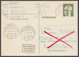 P 82, In Die Schweiz Gelaufen, "retour"-Vermerk, Kurzer Grußtext - Postkarten - Gebraucht